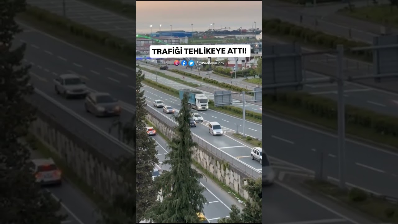 Trafikte ilgin&ccedil; olay