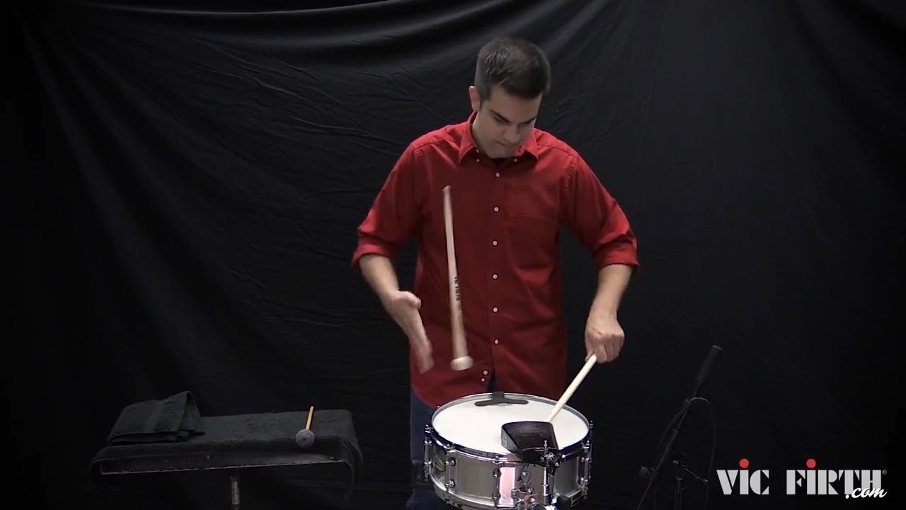 Interesting for Solo Snare Drum and Cowbell, by Tim Perry