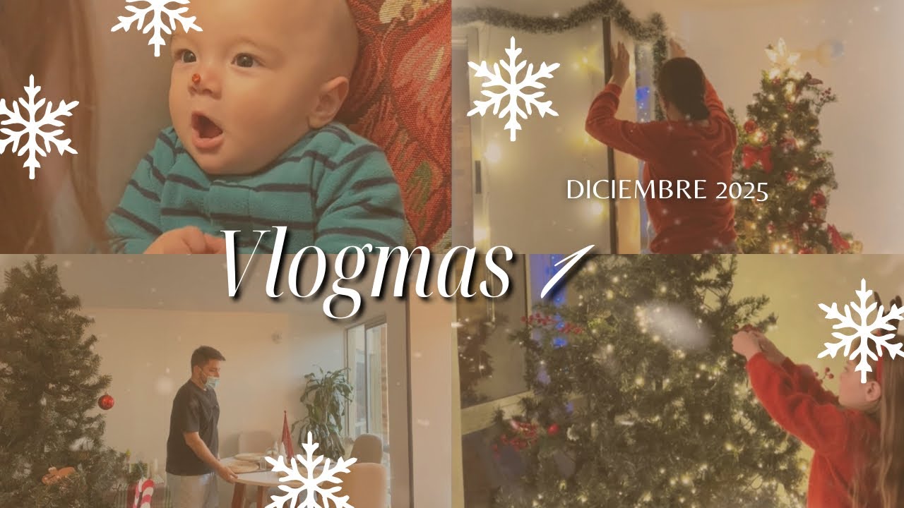 Vlogmas Día 1: armando Navidad como podemos 😭😂