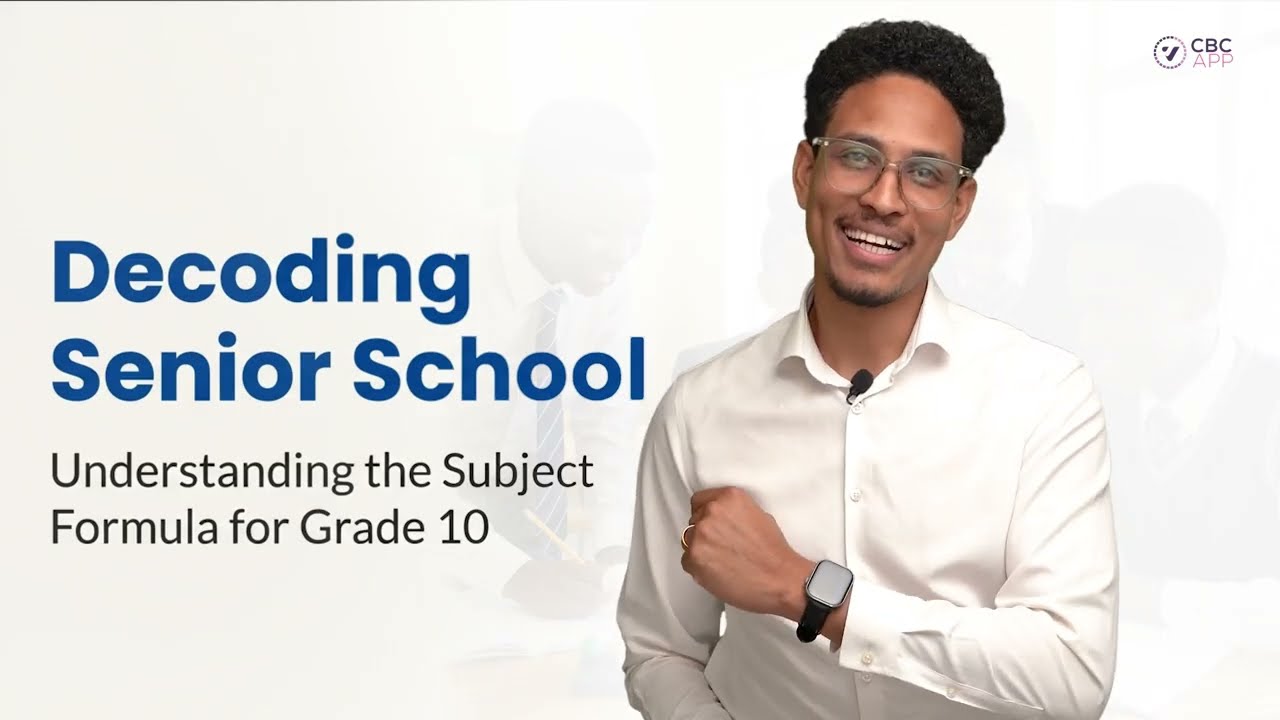 CBC Grade 10 Subject Formula