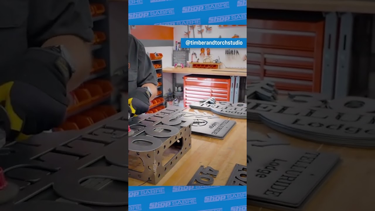 @timberandtorchstudio "Over 150 signs cut perfectly on the ShopSabre CNC plasma"