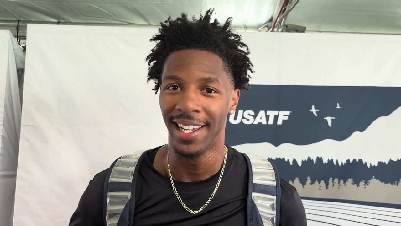 Chris Robinson Explains Testing His New Slipt Shorts After 400H Heats At USATF Outdoor Championships