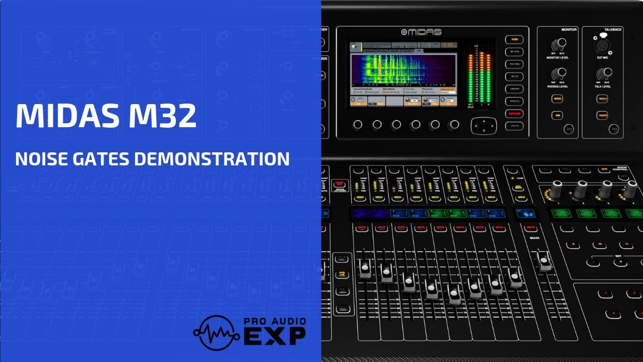 Демонстрация шумоподавителей Midas M32