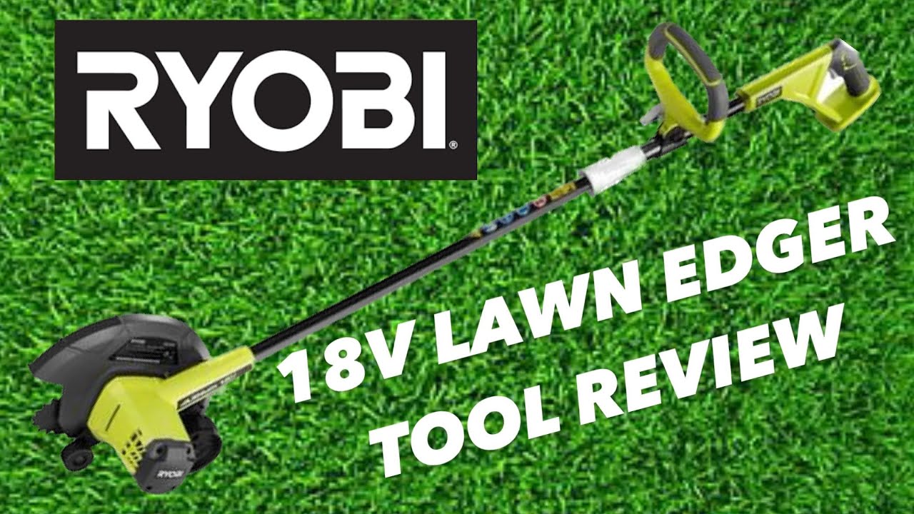 Инструмент для стрижки газонов Ryobi 18V +ONE в действии
