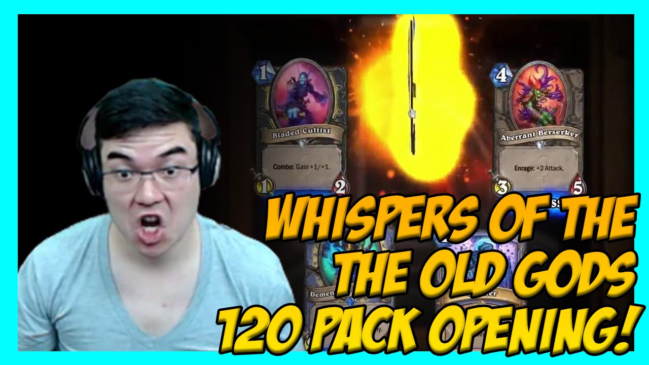 Hearthstone: Whispers of the Old Gods (WOTOG) 120 Pack Opening!
