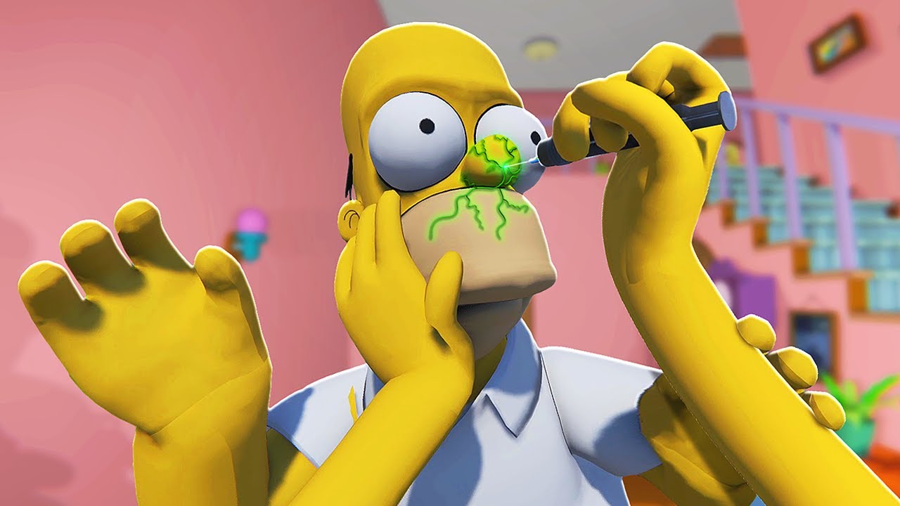 Injecting HOMER With Deadly Syringe in VR