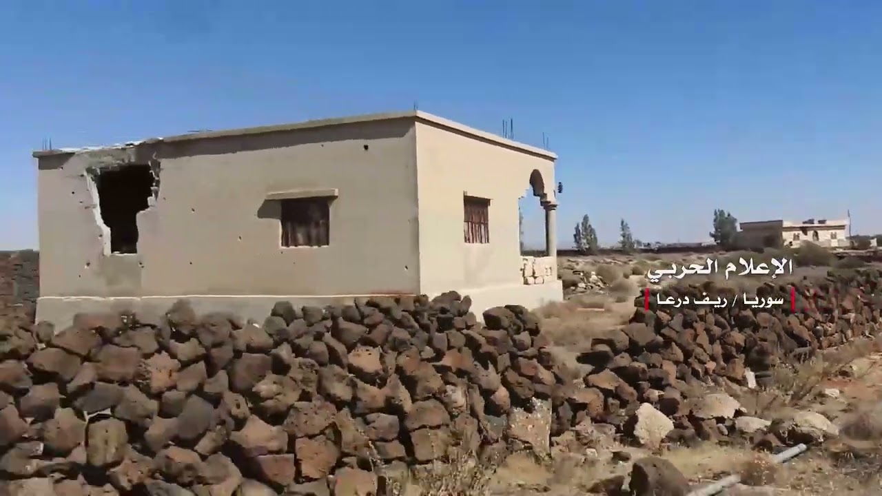 Documenting the Syrian Army's control of the Lajat area in the NE Daraa countryside 6/29/2018