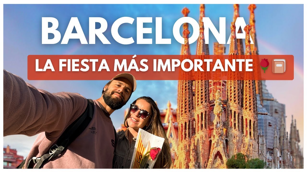 🌹📕Así vivimos SANT JORDI en BARCELONA 🗡️🐉#mateandoporahi #barcelona #catalunya #santjordi