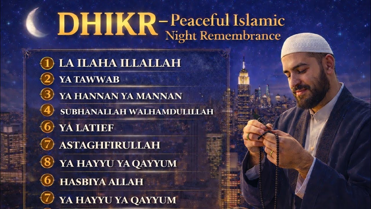 1 Hour La Ilaha Illallah Dhikr | Inner Peace, Healing & Deep Sleep”
