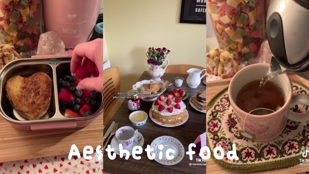 aesthetic coquette, old money tiktoks | cooking, making tea, food and homecafe drinks