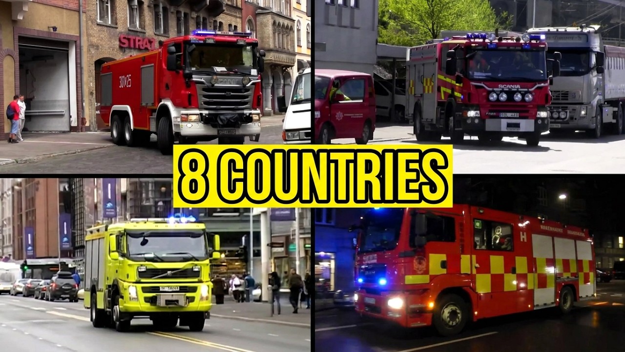 European Fire Trucks - apparatus from 8 countries