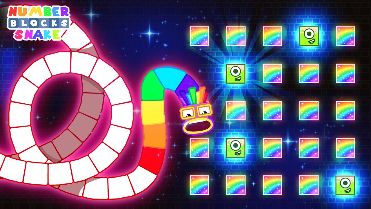 Pattern Palace | When Numberblocks Snake 100 in the Hardest Maze Mayhem