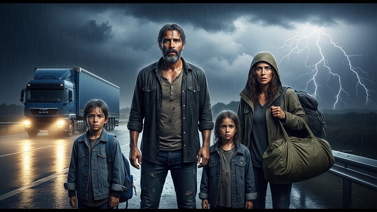 Kind Truck Driver Rescues Homeless Family in Storm | A True Inspirational Story