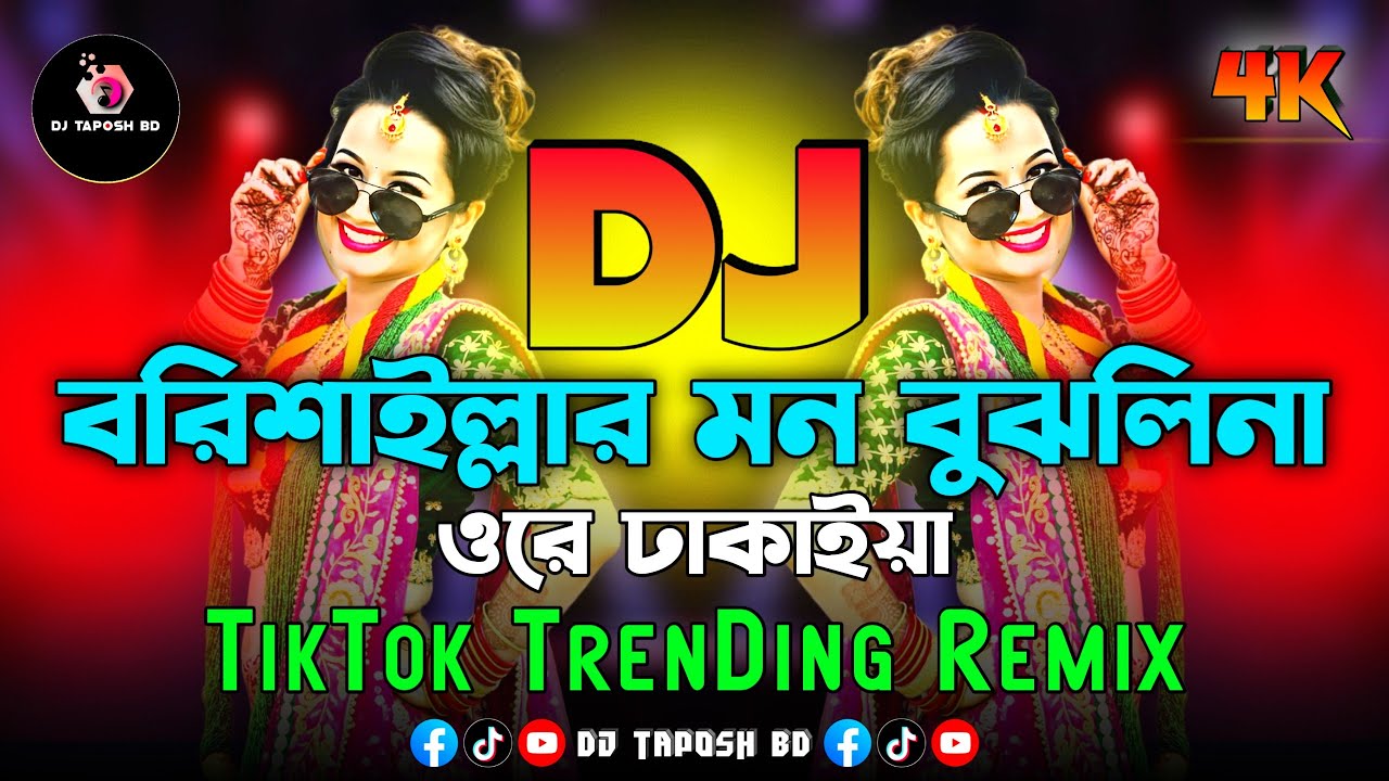 বরিশাইল্লার মন বুঝলিনা ওরে ঢাকাইয়া Dj (RemiX) | TikTok | Trending Song | Bangla Dj Gan | DJ Taposh