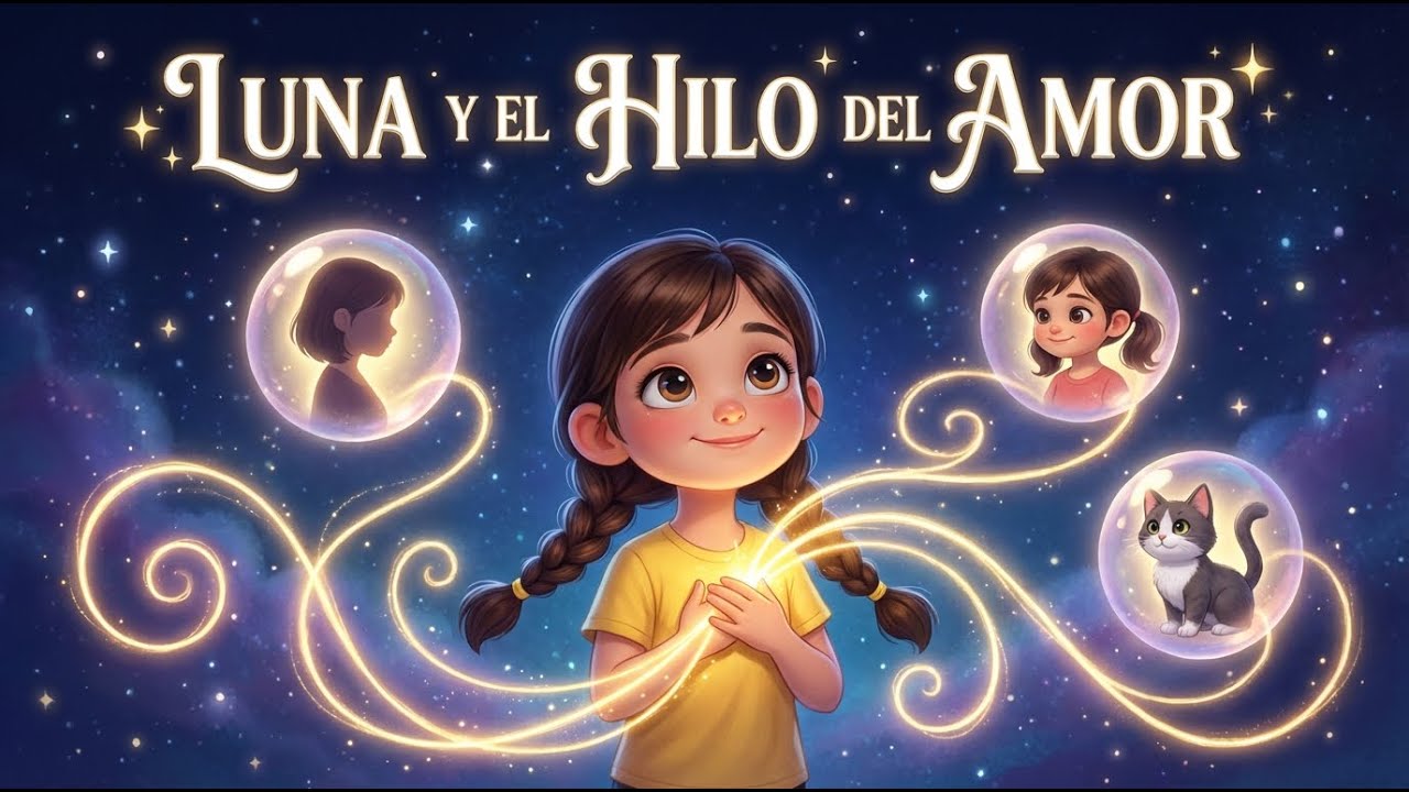 Luna y el hilo del amor | Separación familiar y vínculo seguro | Cuento infantil para crecer