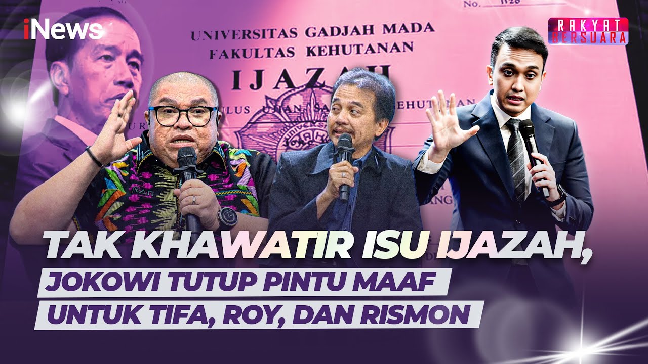Jokowi Tak ada Kekhawatiran, Tak Maafkan TiRoRis hingga Akan Tunjukkan Ijazah | Rakyat Bersuara 03/2