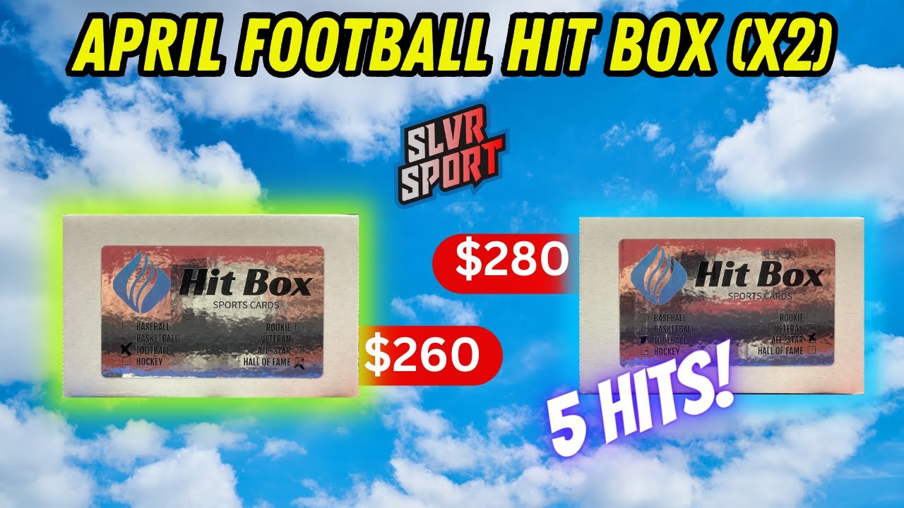 Hit Box All-Star and Hall of Fame Football Subscription Box Rip - April 2023