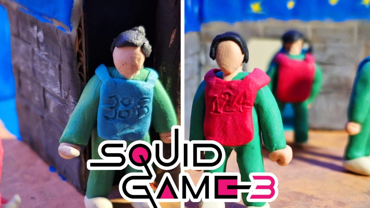 DIORAMA de EL JUEGO DEL CALAMAR 3 | Las escondidas 🦑