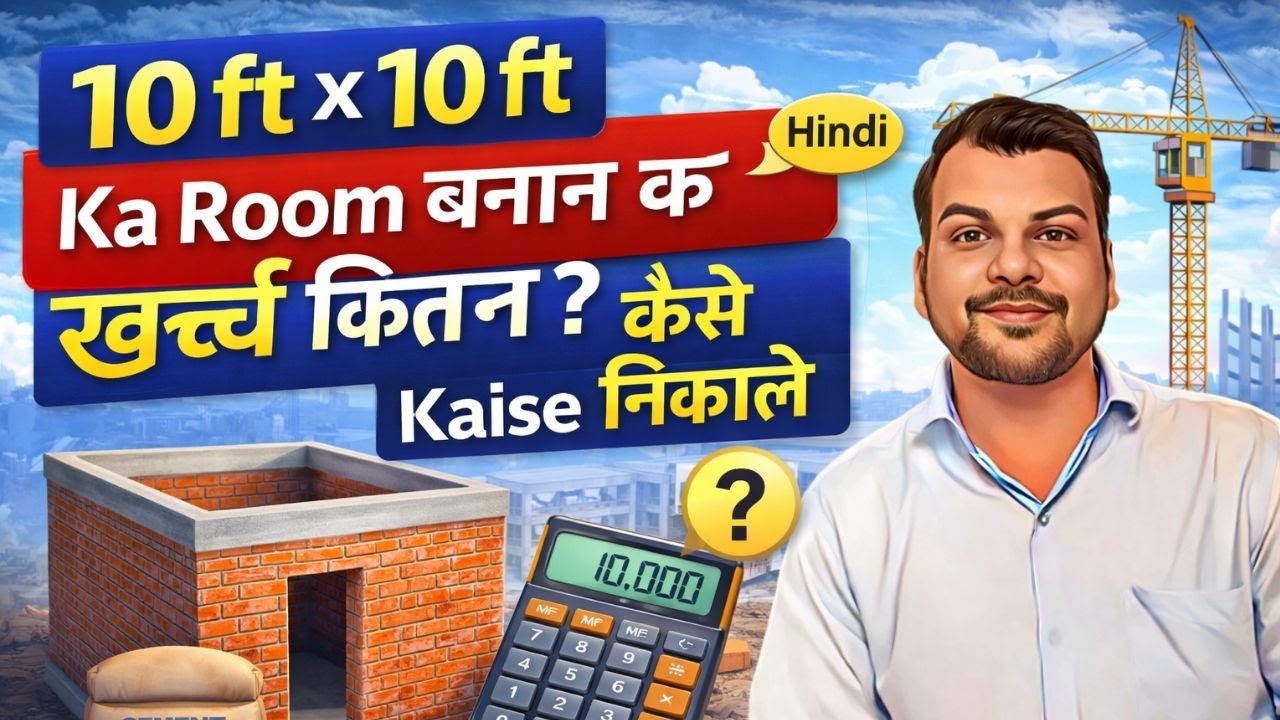 Cost of Construction of One Room | 10x10 ft Room Construction Cost | ek room banane ka kharcha 2026