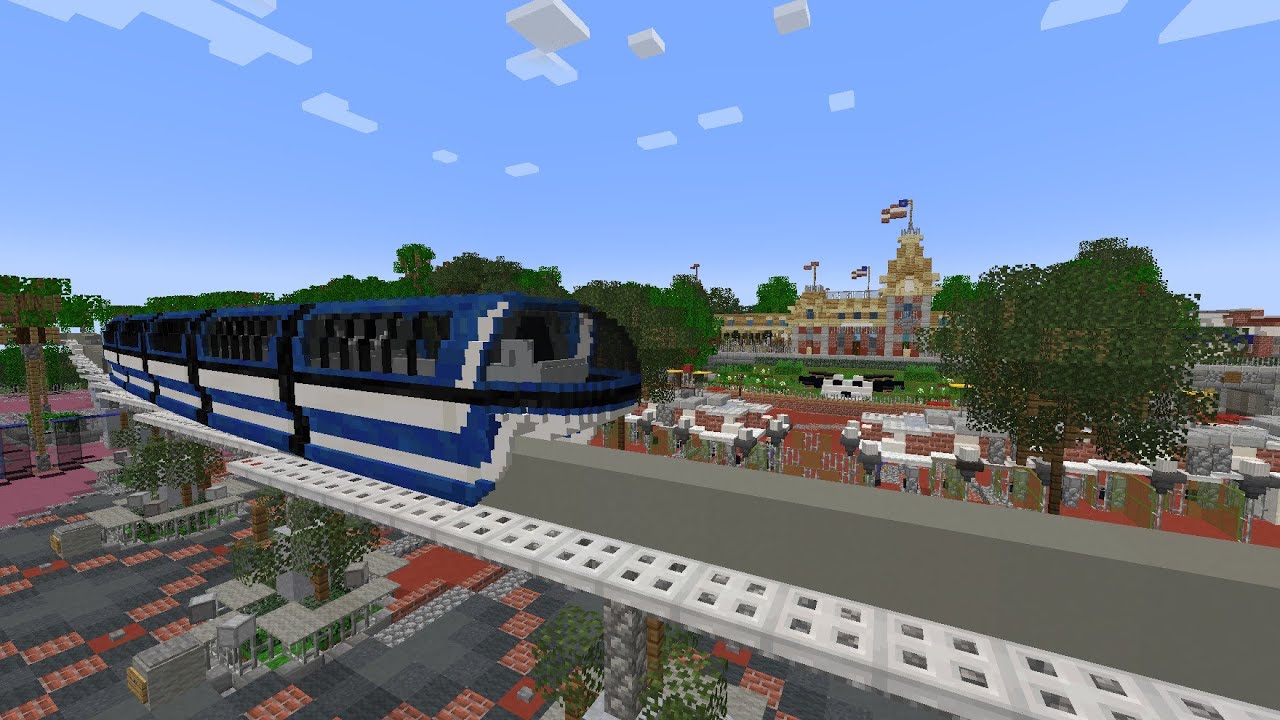 All attractions at Disneyland Resort Minecraft -Mc Parks (Part 1 of series)