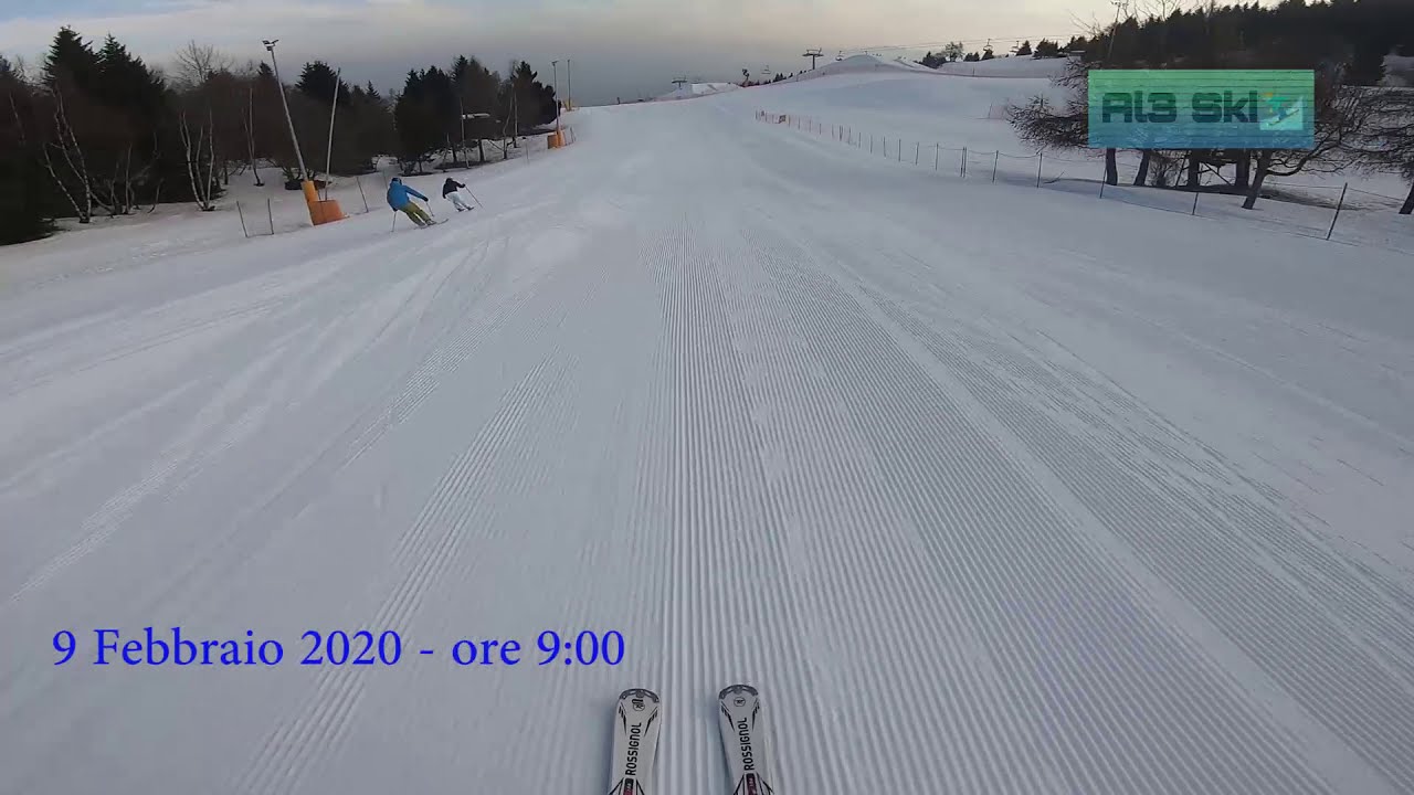 Monte Bondone - Pista Montesel, Cordela e Pinot con... caduta finale