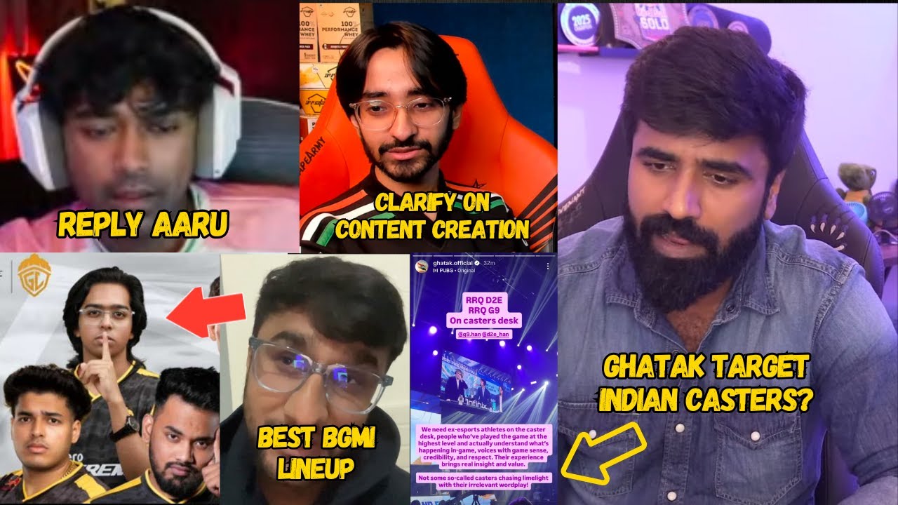 Ghatak Target Indian Caster?😱AARU Clarify😳Neyoo Reply Aaru😢KIO Reply Neyoo🤯OSMIUM GODL Best