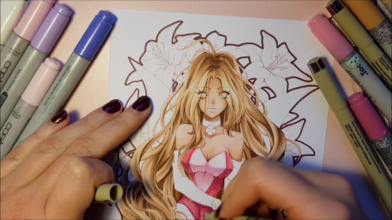 Winx Club Flora drawing - speedpaint