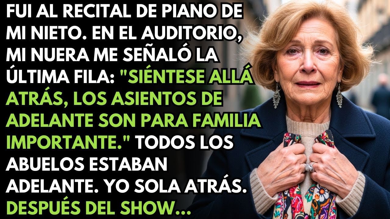 Fui Al Recital De Mi Nieto, Mi Nuera Dijo: 