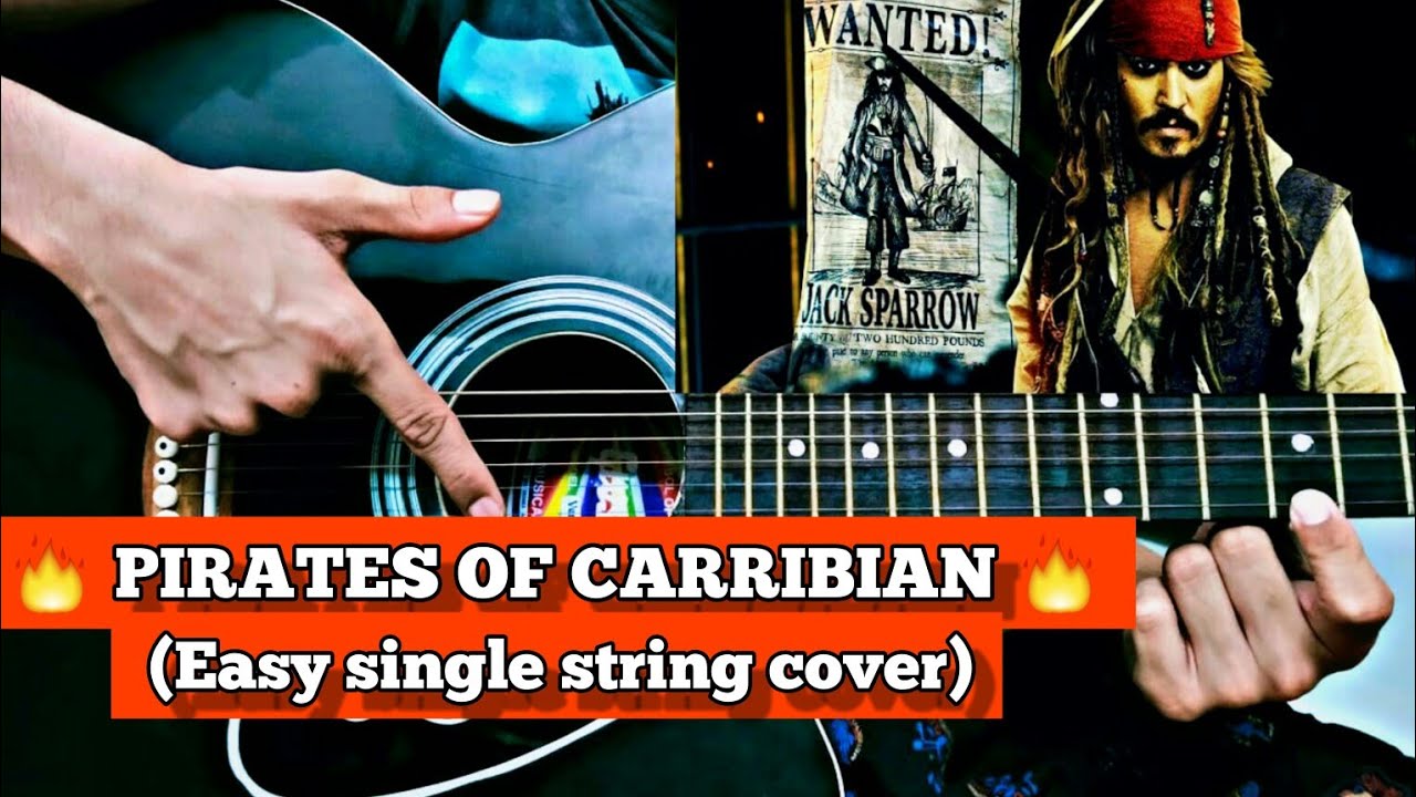Pirates of carribian theme song 🔥 | easy single string cover | by The Acoustic One 🎸