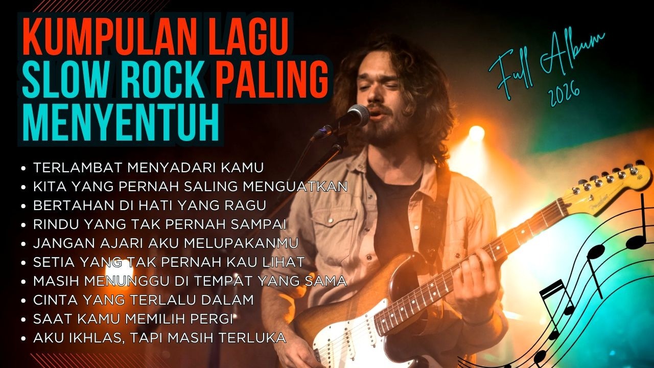Aku Ikhlas, Tapi Masih Terluka — Kumpulan Lagu Slow Rock Paling Menyentuh (Full Album 2026)