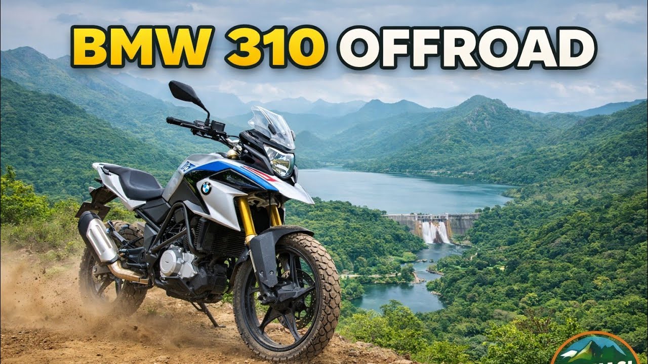 BMW 310 off road in Mekkarai hills