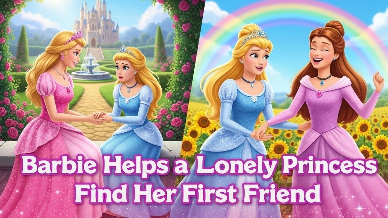 Barbie Helps a Lonely Princess Find Her First Friend | Fairy Tales Story #barbiestory