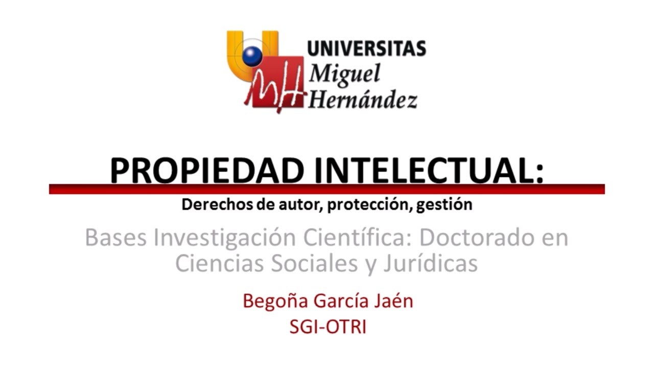 BIC 8.1 PROPIEDAD INTELECTUAL: DERECHOS DE AUTOR, PROTECCIÓN Y GESTIÓN