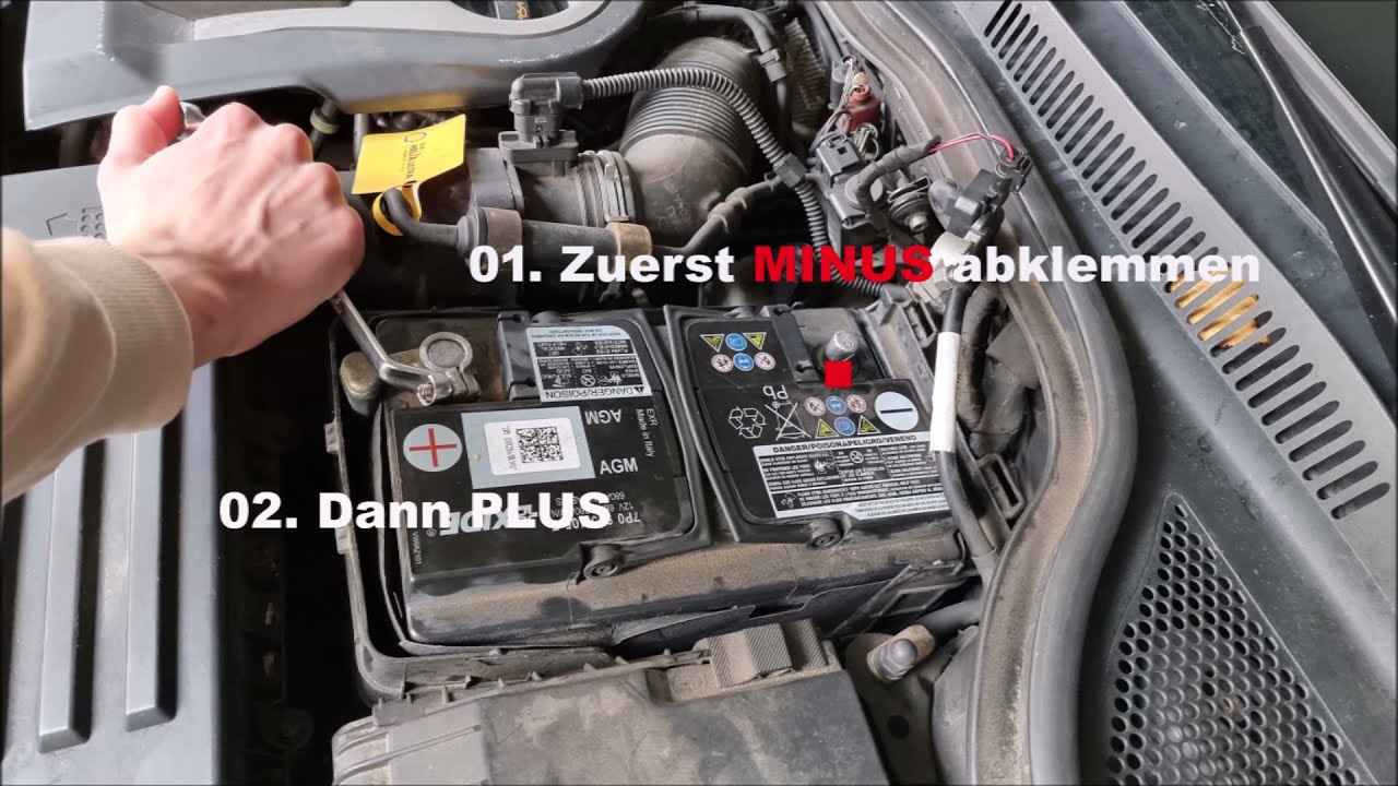 AGM Auto Starter Batterie wechsel ( VW Passat CC)
