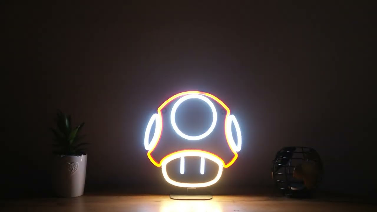 Super Mushroom Mario LED Neon Sign #mario #nintendo #supermario #nintendoswitch #mariokart #luigi