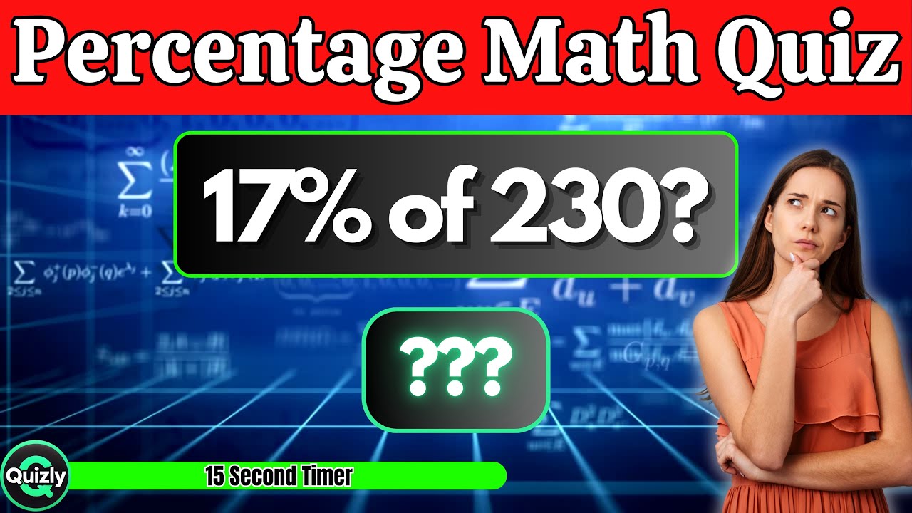 Ultimate Percentage Math Quiz!