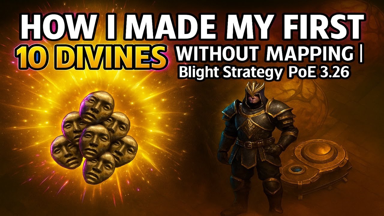 How I Made My First 10 Divines WITHOUT Mapping | Blight Strategy PoE 3.26