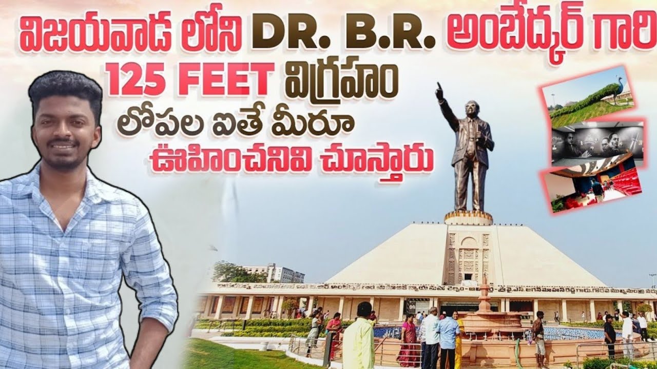 //DR.BR.AMBEDKAR statue#vijayawada #karthikcreations #trending