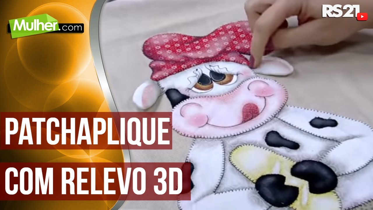 Mulher.com 10/04/2015 - patchaplique com relevo  3D | @RedeSeculo21 Parte1