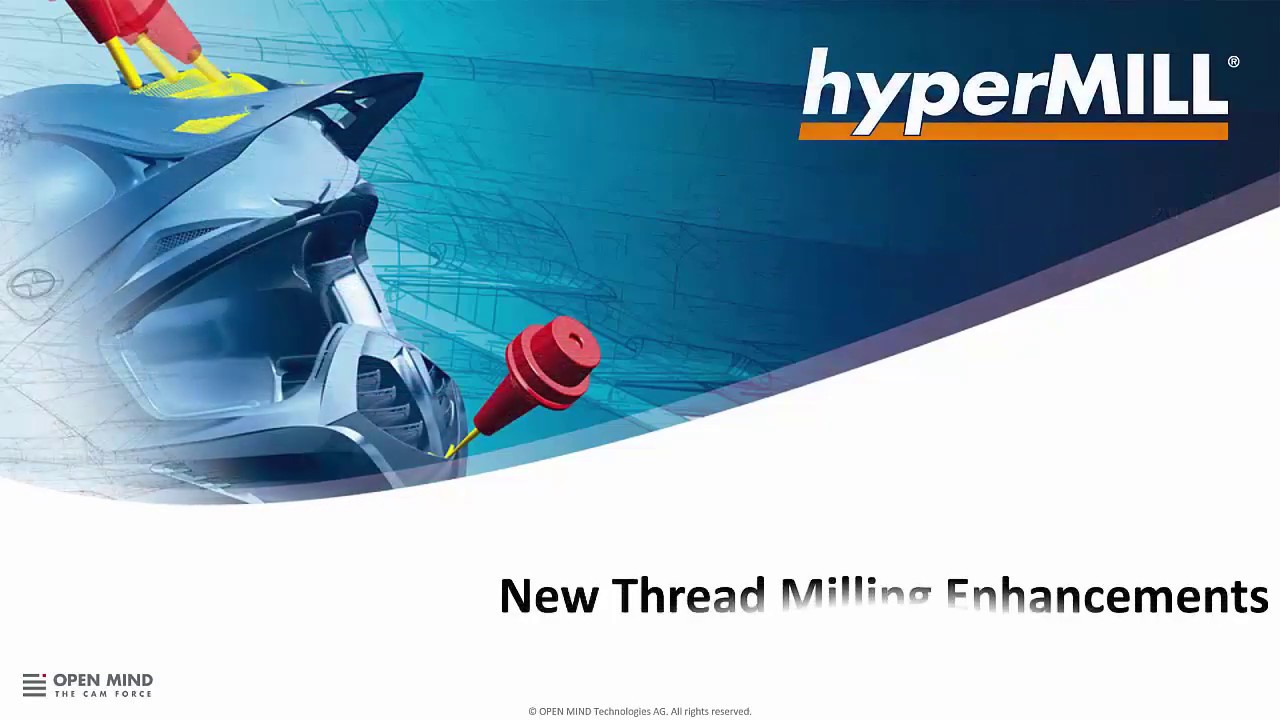 hyperMILL 2019.1 -Thread Milling Enhancements