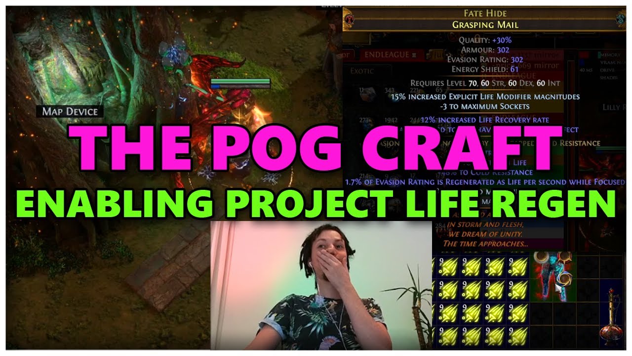 [PoE] Crafting the chest that enables Project Life Regen - Stream Highlights #700