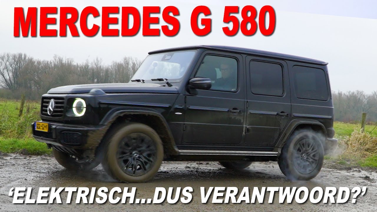 MERCEDES G580 EQ, PIROUETTES DRAAIEN IN DE BLUBBER, ELEKTRISCHE GELANDEWAGEN!