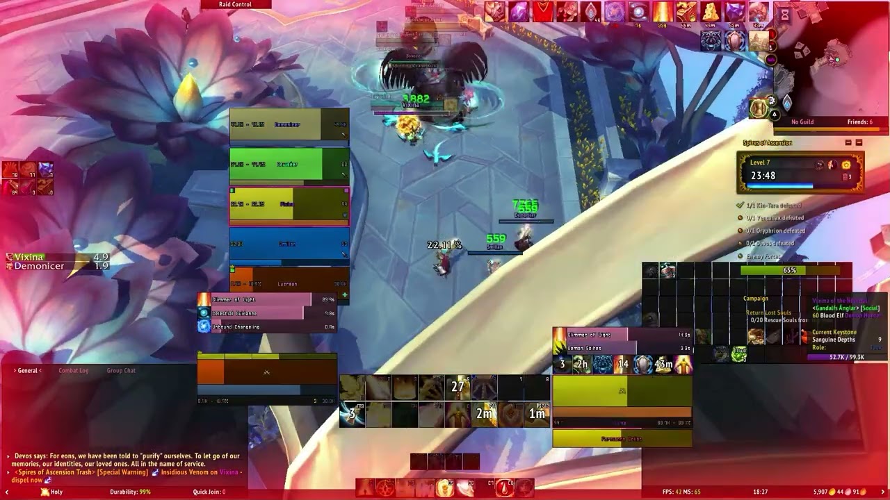 World of Warcraft | Spires of Ascension Mythic Plus 7