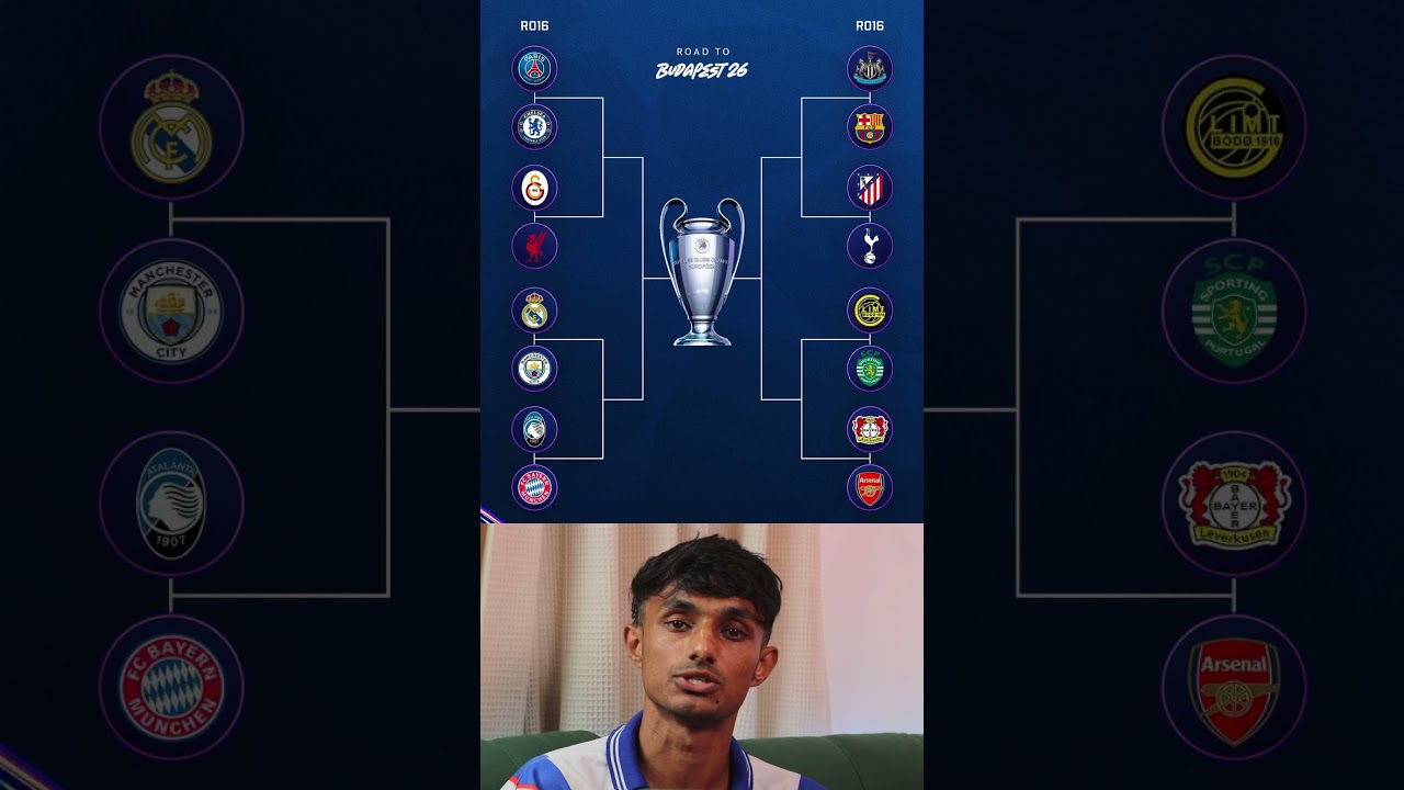 UEFA Champions League round of 16 Draw results