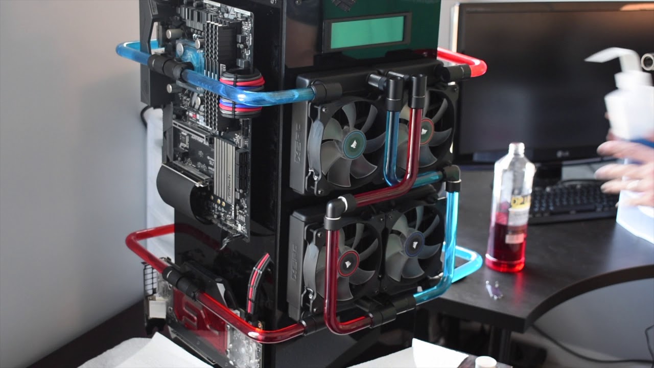 Thermaltake P90: Filling Custom Dual Loop Build