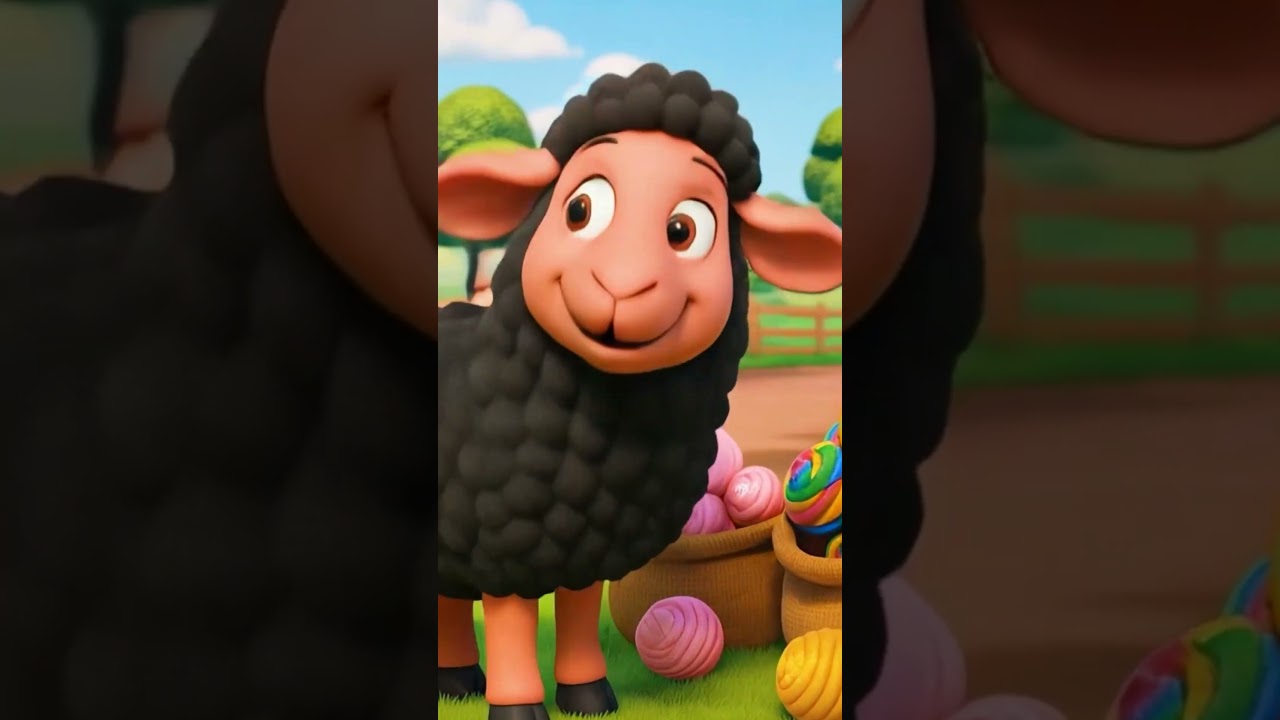 Classic Baa Baa Black Sheep 🐑✨ #shorts  #trending #foryou #nurseryrhymesforkids #kidssong
