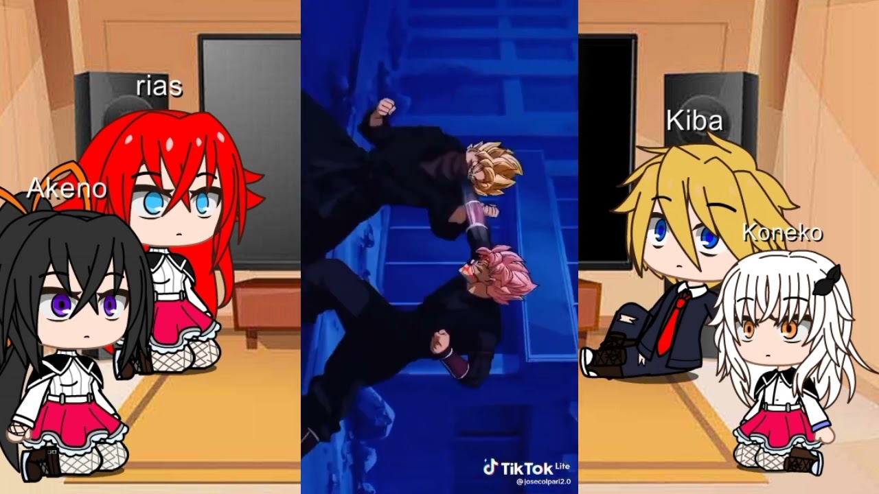 The gremory clan reacts to IsseI as Goku black #gremory #Black