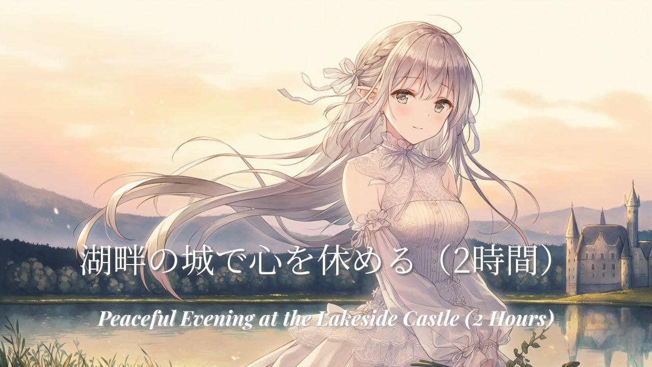 湖畔の城で心を休める（2時間）｜穏やかで幻想的なクラシックBGM【作業・読書・癒し】