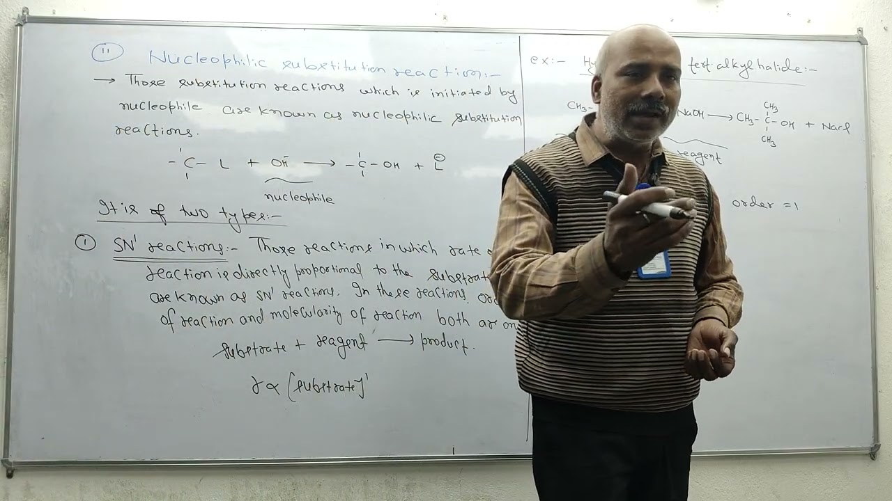 CLASS - 12 | CHEMISTRY | NUCLEOPHILIC  SUBSTITUTION | - A