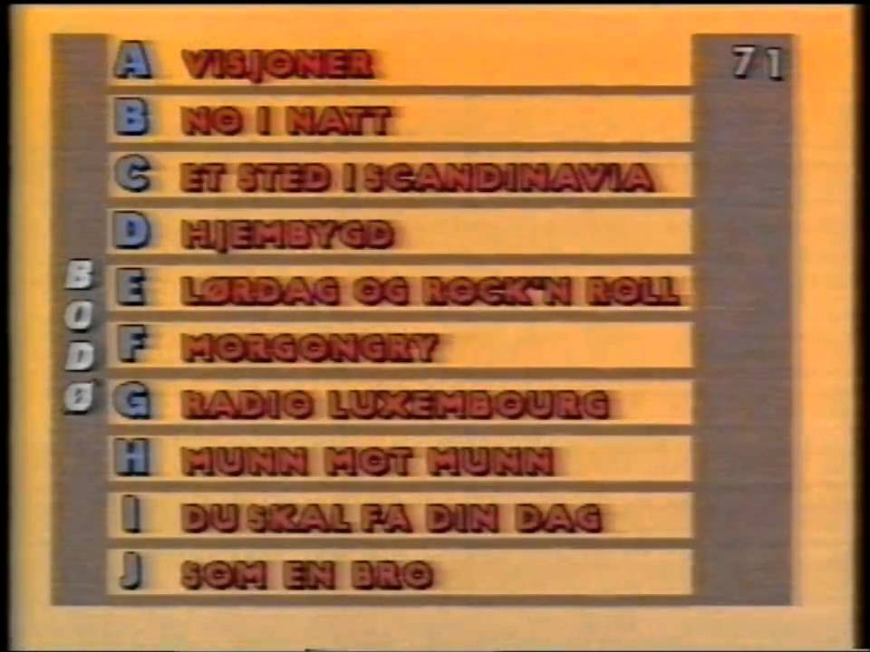 Norsk melodi grand prix 1992 - Voting - Avstemming 1/3